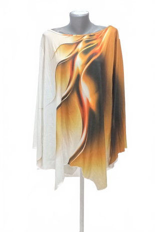 Damen -T-ShirtGenesisohne Aufdruck,farbemehrfarbig,größe4XL