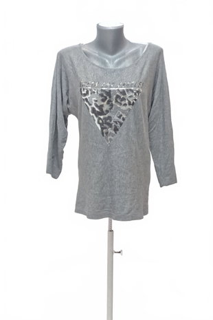 Damen -T-ShirtGuessmit Aufdruck,farbegrau,größeM