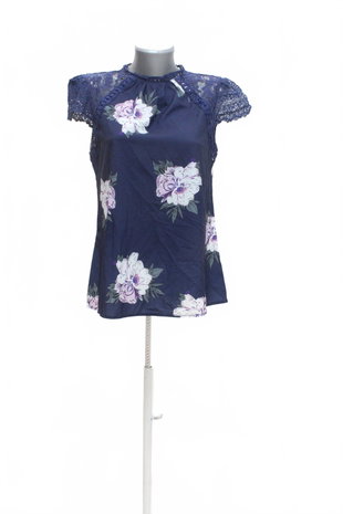 Damen -T-ShirtGenesisohne Aufdruck,farbegeblümt,größeM