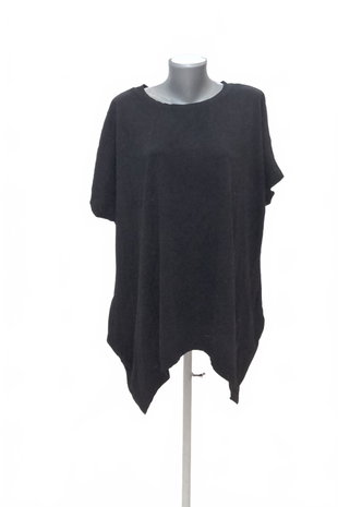 Damen -T-ShirtGenesisohne Aufdruck,farbeschwarz,größe2XL