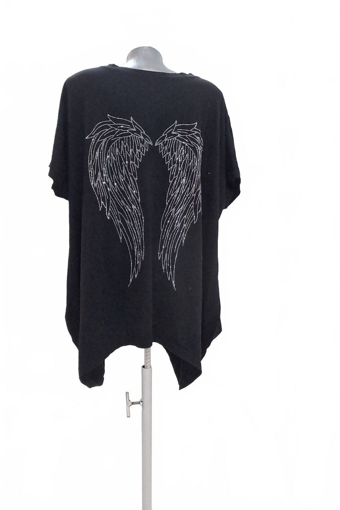 Damen -T-ShirtGenesisohne Aufdruck,farbeschwarz,größe2XL