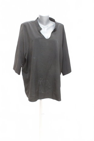 Damen -T-ShirtSheinohne Aufdruck,farbeschwarz,größe4XL