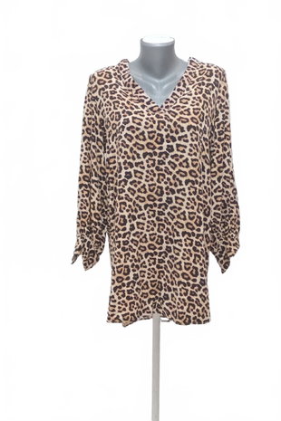 Damen -T-ShirtH&Mohne Aufdruck,farbeanimal-print,größeXS