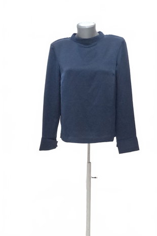Damen -T-ShirtH&Mohne Aufdruck,farbeblau,größe36