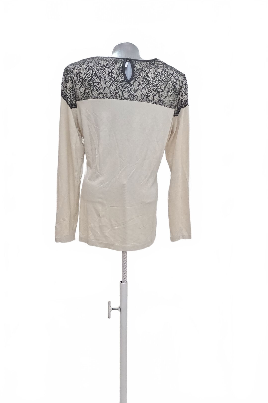 Damen -T-ShirtTaifunohne Aufdruck,farbebeige,größeL