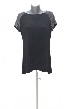 Damen -T-ShirtOrsayohne Aufdruck,farbeschwarz,größeL