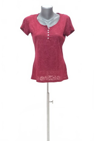 Damen -T-ShirtJaninaohne Aufdruck,farbebordo,größe38