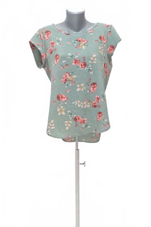 Damen -T-ShirtOnlyohne Aufdruck,farbegeblümt,größe38