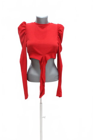 Damen -T-ShirtSheinohne Aufdruck,farberot,größe36
