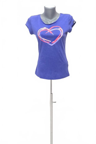 Damen -T-ShirtAdidasmit Aufdruck,farbeviolett,größeXS