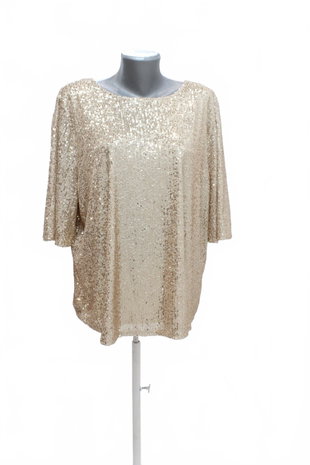 Damen -T-ShirtF&Fohne Aufdruck,farbegold,größe46