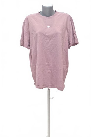 Damen -T-ShirtAdidasohne Aufdruck,farberute,größe46
