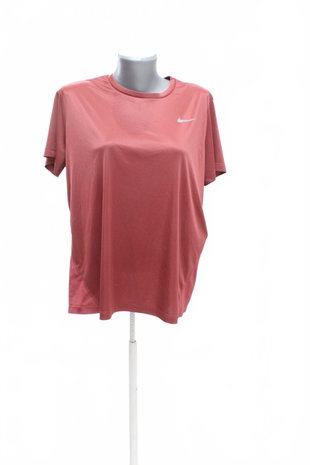 Damen -T-ShirtNikemit Aufdruck,farbebraun,größeXL