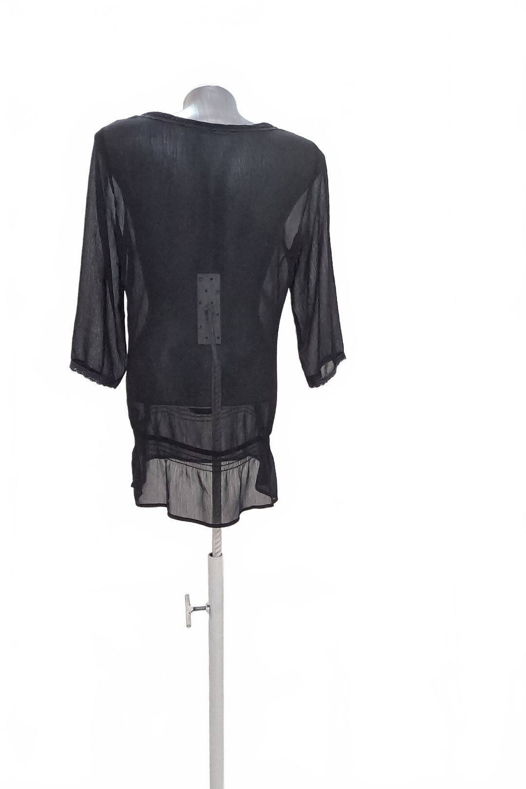 Damen -T-ShirtTuohne Aufdruck,farbeschwarz,größe38