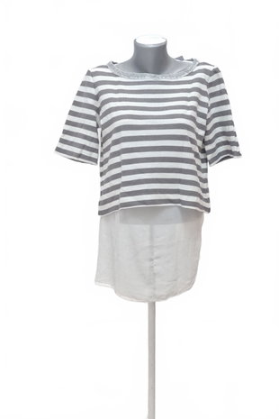Damen -T-ShirtMarellaohne Aufdruck,farbegestreift,größe48