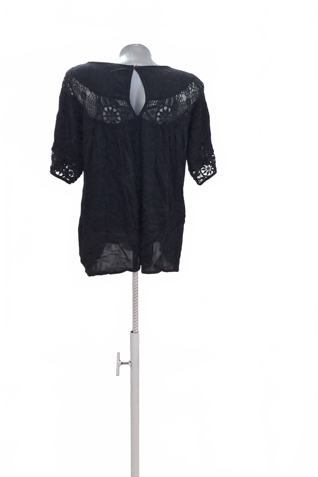 Damen -T-ShirtVilaohne Aufdruck,farbeschwarz,größeS
