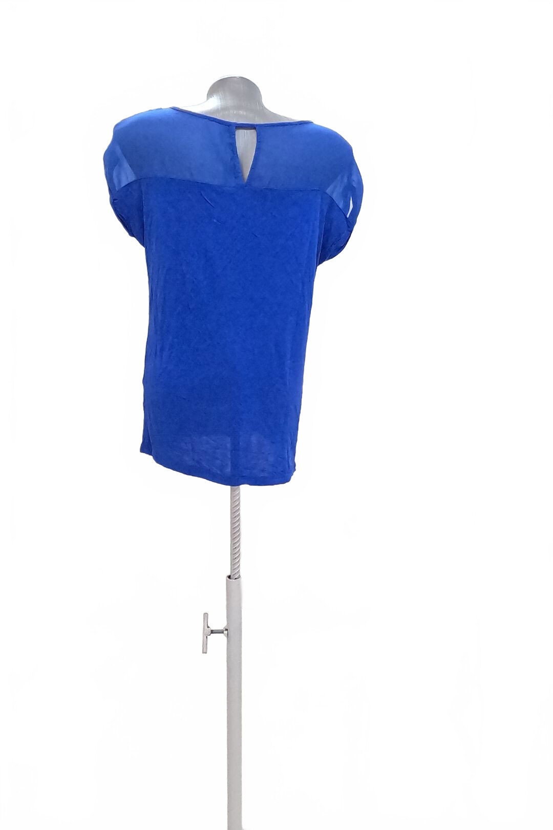 Damen -T-ShirtCamaieuohne Aufdruck,farbeblau,größeM