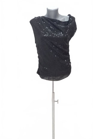 Damen -T-ShirtGenesisohne Aufdruck,farbeschwarz,größeXL