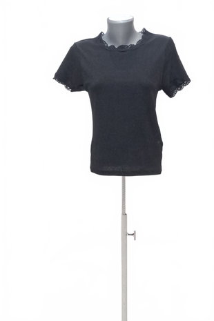 Damen -T-ShirtPrimarkohne Aufdruck,farbeschwarz,größeM