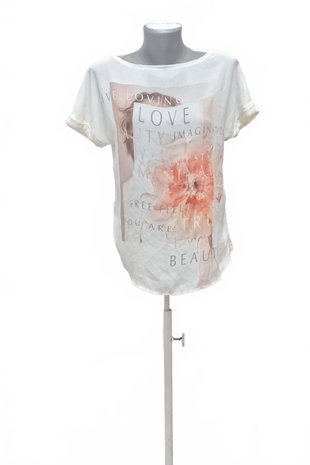 Damen -T-ShirtPromodohne Aufdruck,farbemehrfarbig,größeM