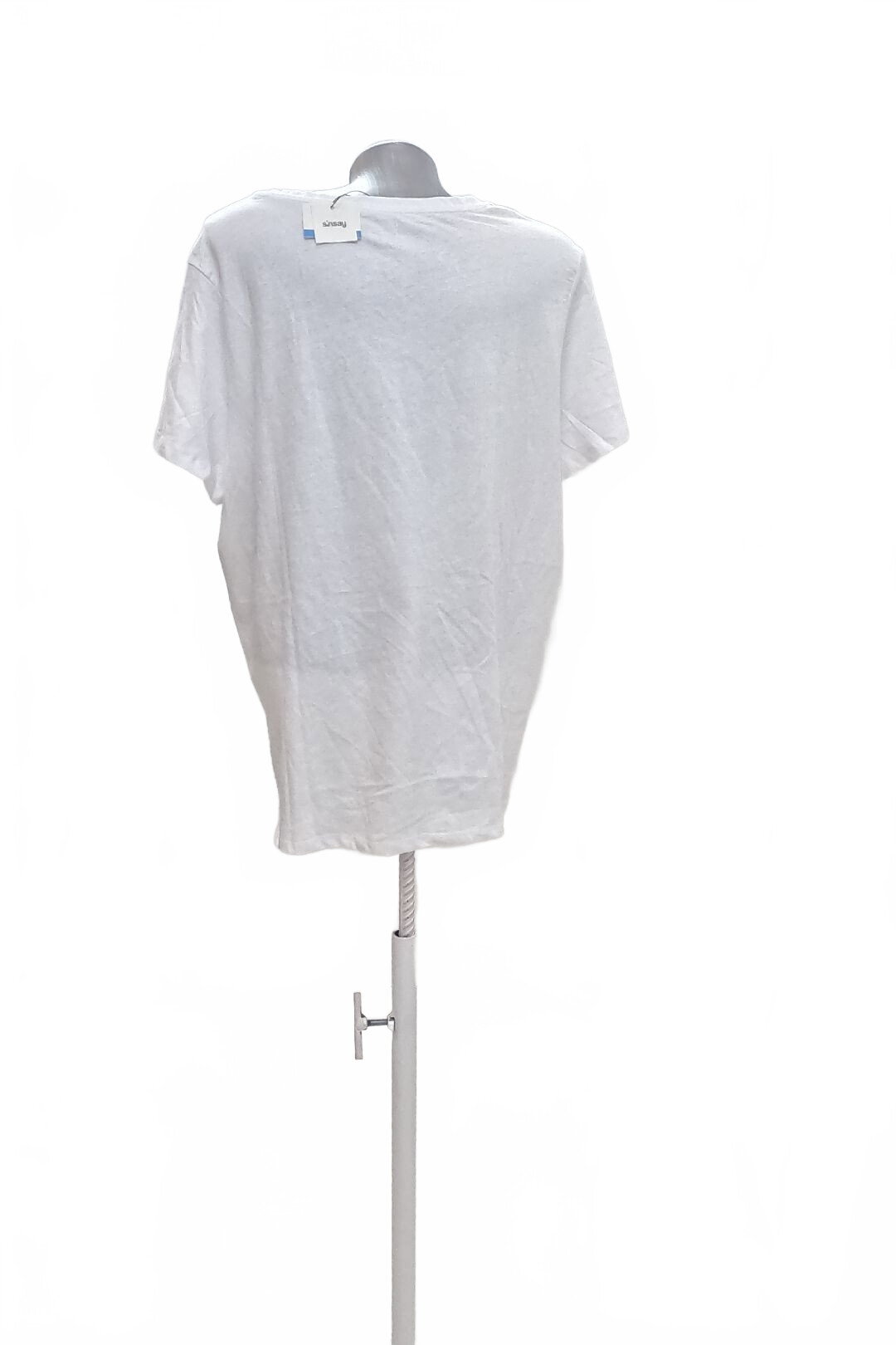 Damen -T-ShirtSinsaymit Aufdruck,farbeweiss,größe2XL