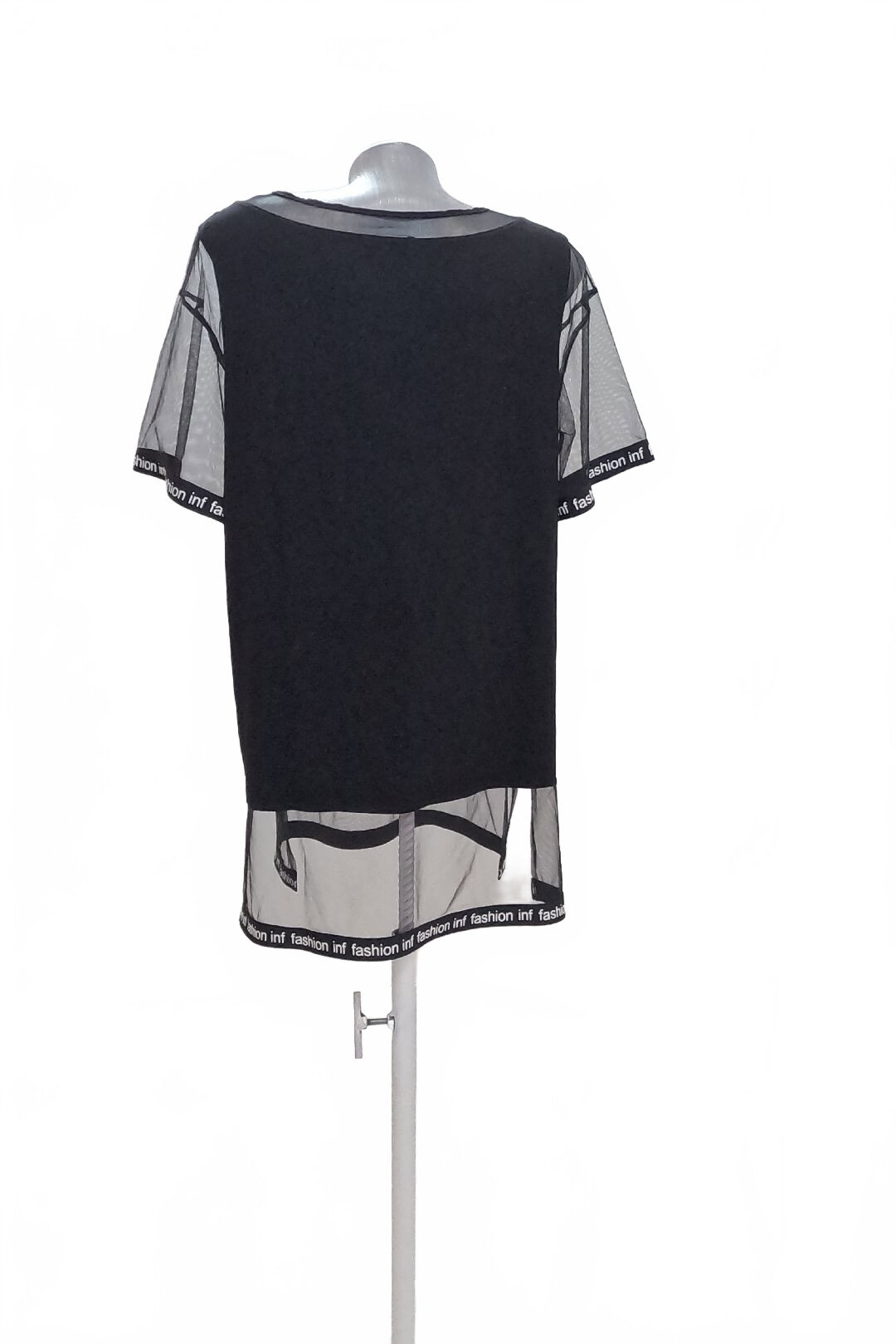 Damen -T-ShirtInfinitemit Aufdruck,farbeschwarz,größe40