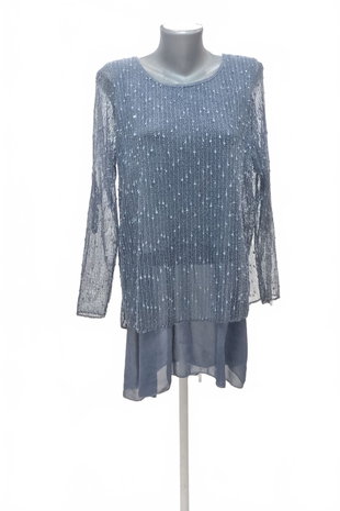 Damen -T-ShirtGenesisohne Aufdruck,farbeblau,größeL