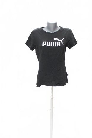 Damen -T-ShirtPumamit Aufdruck,farbeschwarz,größe40