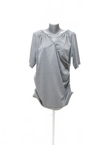 Damen -T-ShirtGenesisohne Aufdruck,farbegrau,größe2XL