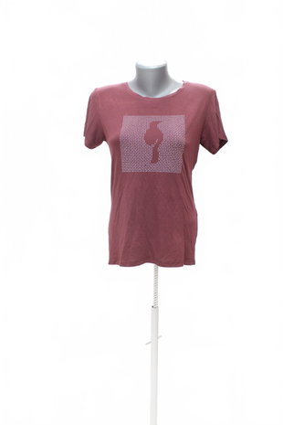 Damen -T-ShirtGenesisohne Aufdruck,farbebordo,größeXS