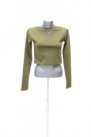 Damen -T-ShirtGymbeamohne Aufdruck,farbekhaki,größeL