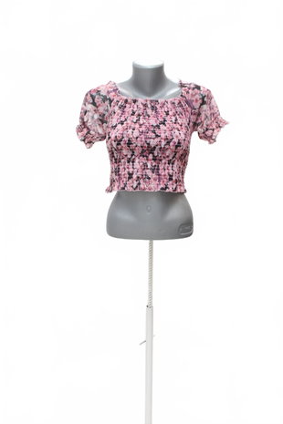 Damen -T-ShirtAmisuohne Aufdruck,farbegeblümt,größeS