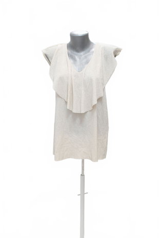 Damen -T-ShirtVilaohne Aufdruck,farbebeige,größeL