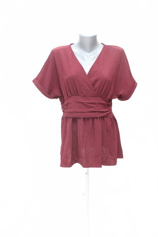 Damen -T-ShirtGenesisohne Aufdruck,farbebordo,größeXL