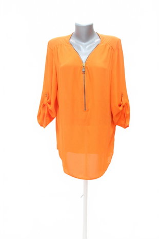 Damen -T-ShirtGenesisohne Aufdruck,farbeorange,größeM