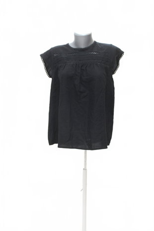 Damen -T-ShirtVero Modaohne Aufdruck,farbeschwarz,größeS