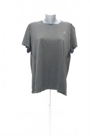 Damen -T-ShirtDecathlonohne Aufdruck,farbegrau,größeXL