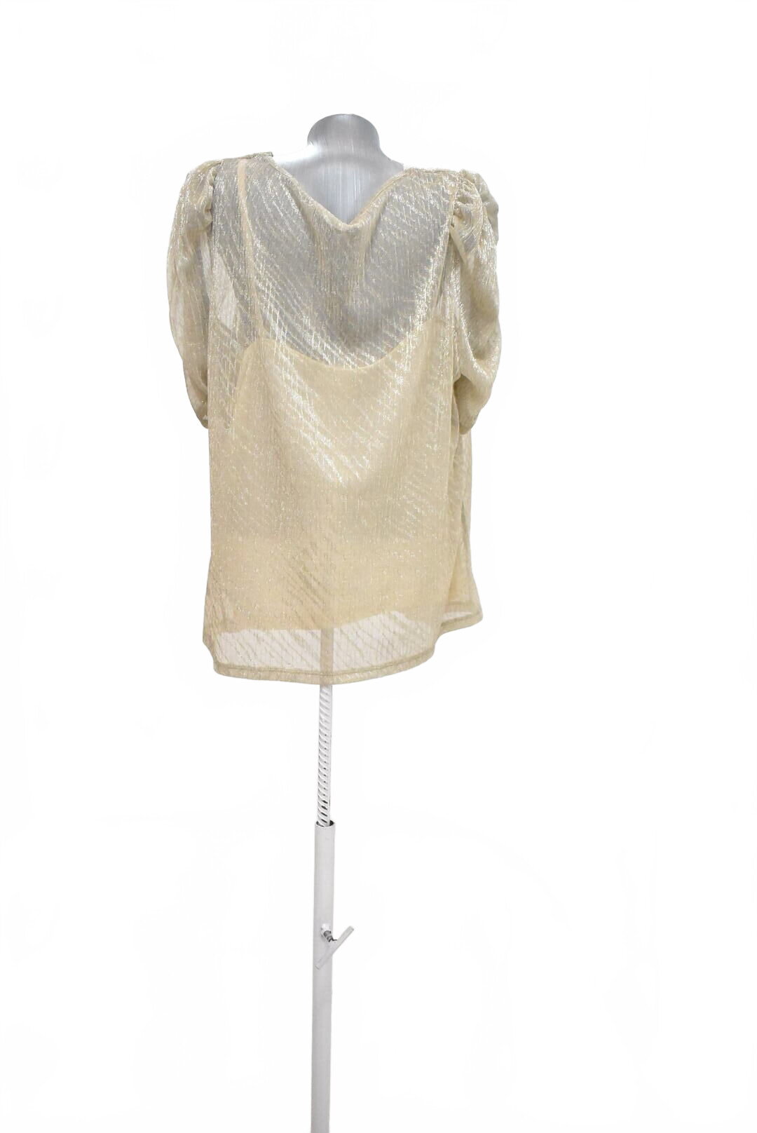 Damen -T-ShirtF&Fohne Aufdruck,farbebeige,größe50