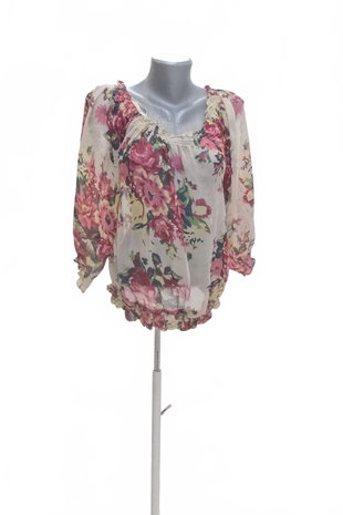 Damen -T-ShirtAtmosphereohne Aufdruck,farbegeblümt,größe38