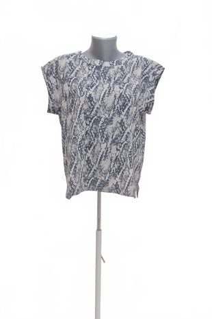Damen -T-ShirtMangoohne Aufdruck,farbeanimal-print,größeL