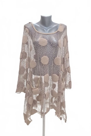 Damen -T-ShirtGenesisohne Aufdruck,farbebeige,größeUNI