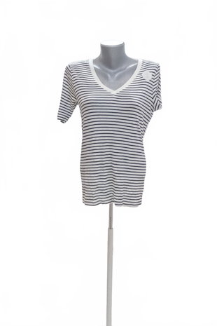 Damen -T-ShirtF&Fohne Aufdruck,farbegestreift,größe38