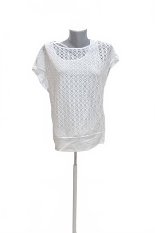 Damen -T-ShirtSheinohne Aufdruck,farbeweiss,größe38