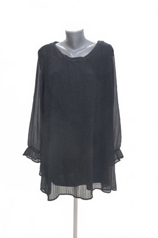 Damen -T-ShirtC&Aohne Aufdruck,farbeschwarz,größe52