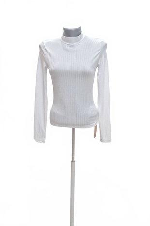 Damen -T-ShirtSheinohne Aufdruck,farbeweiss,größeS