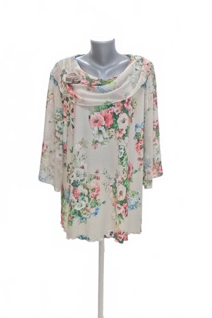 Damen -T-ShirtGenesisohne Aufdruck,farbegeblümt,größe54