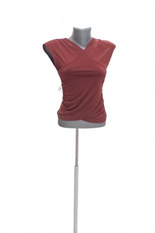 Damen -T-ShirtVero Modaohne Aufdruck,farberot,größeS