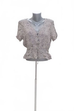 Damen -T-ShirtH&Mohne Aufdruck,farbegemustert,größe42