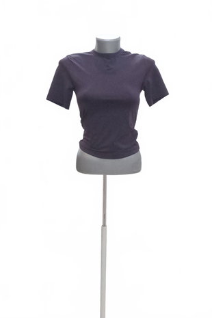 Damen -T-ShirtH&Mohne Aufdruck,farbeviolett,größeS