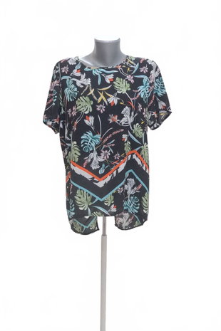 Damen -T-ShirtGenesisohne Aufdruck,farbegeblümt,größe42